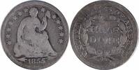 US Half Dime 1855 Liberty Seated Silver Half Dime Arrows G Uncertified None -