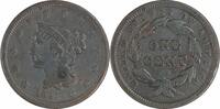 US Cent 1841 Large Cent VF Uncertified #637 None -