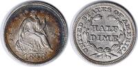 US Half Dime 1848 Liberty Seated Half Dime Large Date FS-301 AU58 Uncertified #830 None -