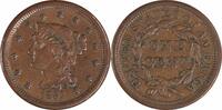 US Cent 1857 Large Cent Small Date AU Uncertified #954 None -