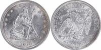 US Quarter 1876 Liberty Seated Quarter MS63 Uncertified #122 None -