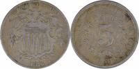 US Nickel 1876 Shield Nickel VF Uncertified #231 None -