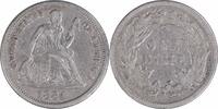 US Dime 1884 Liberty Seated Silver Dime VF Uncertified None -