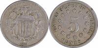 US Nickel 1868 Shield Nickel EF Uncertified #1135 None -
