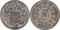 US Nickel 1868 Shield Nickel EF Uncertified #1138 None -