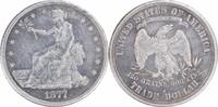 US Dollar 1877-S Trade Silver Dollar EF Uncertified #1121 None -