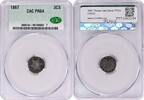 US Three Cent 1867 Three Cent Silver PF64 CACG None -