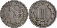 US Three Cent 1868 Three Cent Nickel VF Uncertified None -