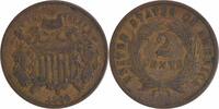 US Two Cent 1868 Two Cent Piece F Uncertified None -