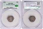 US Dime 1838 Liberty Seated Silver Dime No Drapery Large Stars AU55 CACG None -