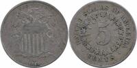 US Nickel 1866 Shield Nickel Rays VF Uncertified #1019 None -