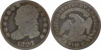 US Dime 1824/2 Bust Silver Dime G Uncertified #701 None -
