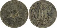 US Three Cent 1855 Three Cent Silver Choice AU Uncertified #1019 None -