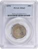 US Quarter 1870 Liberty Seated Silver Quarter MS62 PCGS None -