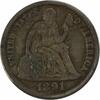 US Dime 1891-S Liberty Seated Silver Dime VF Uncertified None -