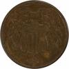US Two Cent 1865 Two Cent Piece AU Uncertified #159 None -