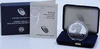 US Dollar 2015-W $1 American Proof Silver Eagle in Original Government Packaging None -