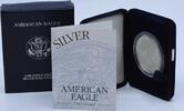 US Dollar 1996-P $1 American Proof Silver Eagle in Original Government Packaging None -