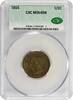 US Half Cent 1855 Half Cent MS64BN CACG None -