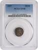 US Half Dime 1857 Liberty Seated Silver Half Dime EF40 PCGS None -