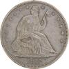 US Half Dollar 1877-S Liberty Seated Half Dollar Choice EF Uncertified #308 None -