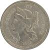 US Three Cent 1870 Three Cent Nickel AU Uncertified #941 None -