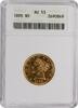 US Five Dollar 1893 $5 Gold Liberty Head AU53 ANACS None -