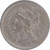 US Three Cent 1870 Three Cent Nickel VF Uncertified None -