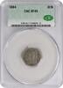 US Three Cent 1884 Three Cent Nickel EF45 CACG None -