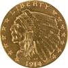 US Two and a Half Dollar 1914-D $2.50 Gold Indian AU58 Uncertified #1052 None -
