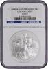 US Dollar 2008-W $1 American Silver Eagle Reverse of 2007 Burnished MS69 Early Release NGC None -