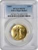 US Twenty Dollar 2009 $20 Double Eagle Ultra High Relief Gold MS70 PCGS None -