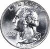 US Quarter 1964 Washington Silver Quarter MS63 Uncertified None -