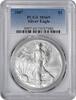 US Dollar 2007 $1 American Silver Eagle MS69 PCGS None -