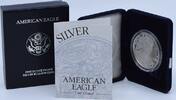 US Dollar 2000-P $1 American Proof Silver Eagle in Original Government Packaging None -