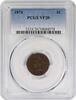 US Cent 1876 Indian Cent VF20 PCGS None -