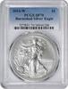 US Dollar 2014-W $1 American Silver Eagle Burnished SP70 PCGS None -