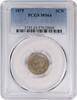 US Three Cent 1875 Three Cent Nickel MS64 PCGS None -