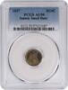 US Half Dime 1837 Liberty Seated Silver Half Dime No Stars Small Date AU50 PCGS None -