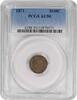 US Half Dime 1871 Liberty Seated Silver Half Dime AU50 PCGS None -