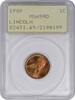 US Cent 1909 Lincoln Cent MS65RD PCGS None -
