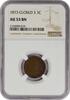 US Cent 1873 Indian Cent AU53BN NGC None -