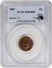 US Cent 1887 Indian Cent MS64RD PCGS None -