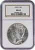US Dollar 1925-S Peace Silver Dollar MS64 NGC None -