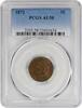 US Cent 1872 Indian Cent AU58 PCGS None -