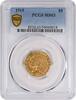 US Five Dollar 1915 $5 Gold Indian MS63 PCGS None -