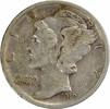 US Dime 1919 Mercury Silver Dime VF Uncertified None -