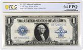 US Dollar 1923 $1 Large Silver Certificate FR238 Choice UNC 64 PPQ PCGS -