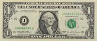 US 1995 $1 Federal Reserve Note 5 of a Kind 6s CU Uncertified -