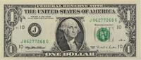 US 1995 $1 Federal Reserve Note Radar Serial #s CU Uncertified -